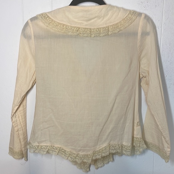 ***SOLD***Anthropologie Odille Victorian Inspired Lace Collared Blouse - Picture 3 of 16